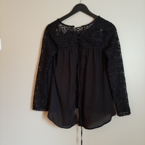 Sheer black blouse - Picture 3 of 4